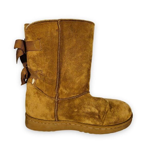 Unbranded Suede with Fur Lining Winter Boots Brown Women's 6 - Picture 7 of 12